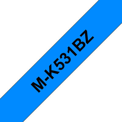Brother Labelling Tape - 12MM, Black/Blue, Blister Tape Printer Labels M — image 1