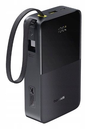 Enerfill FC51 BIPOW2 Pro Digital Display Power Bank With Built-in Cable 20000MAH 22.5W Cosmic Black — image 1