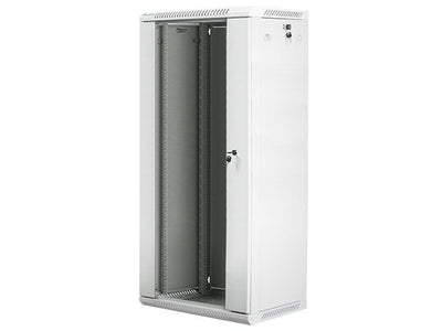 Lanberg WF01-6427-10S Cabinet Rack 27U Bastidor Wall White — image 1