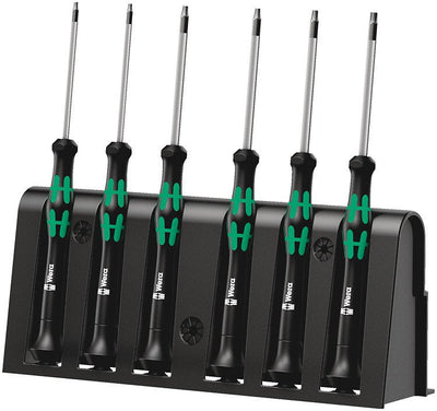Wera 2067/6 Electronics Set Of Screwdrivers Bo Hexagonales + Grille Black/Green 6 Pieces Punta Black 051181540 — image 1