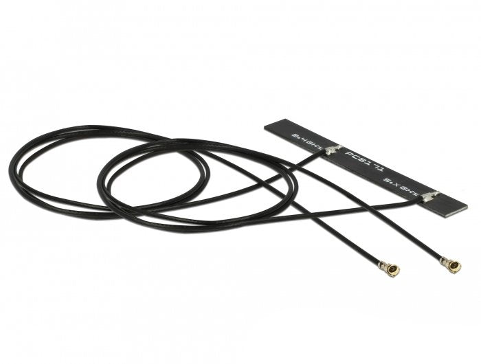 Delock WLAN 802.11 AC a H B G N Double Antenna 2 X Mhf 4L Connector Male 3 - 5 dBi 2 X 50CM Pcb Intern Assembl