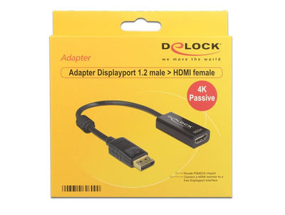 Delock Adapter DisplayPort 1.2 Male HDMI Female — image 1