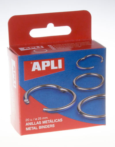 Apli Pack 20 Anillas Metalicas Articuladas Ø25MM — image 1