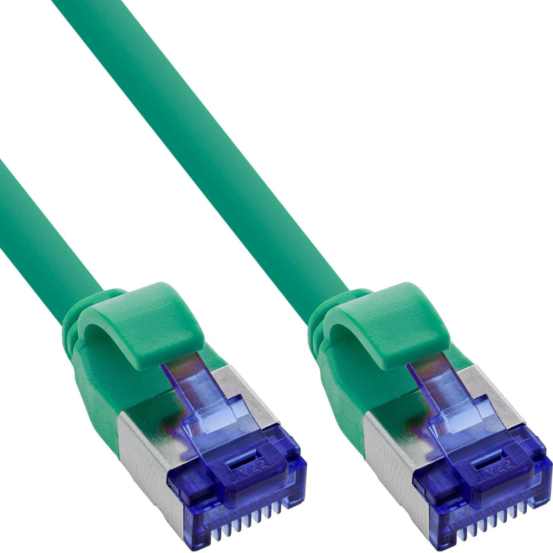 Inline® Network Cable Slim, CAT.6A, S/FTP, Tpe (lszh) Flexible, PoE, Green, 20M
