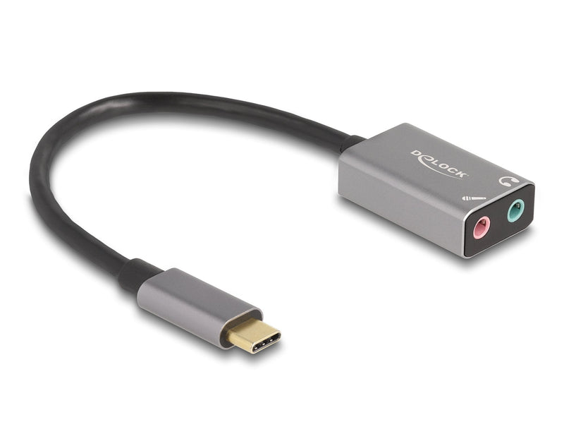 Delock Externe USB Type-c Soundkarte With 2 X 3,5MM Klink-bu