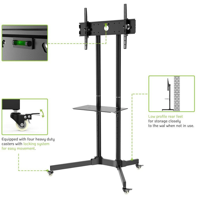 Techly ICA-TR6 Desk Mount Screen Plana Black