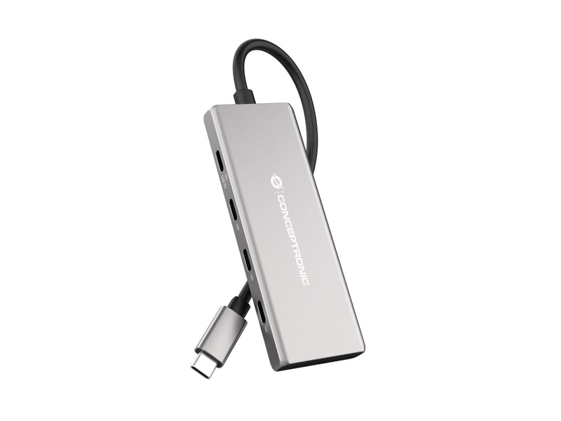 Conceptronic Dock USB-C-4x USB-C,3x USB-A,100WPD OR.N.0.25M Gr