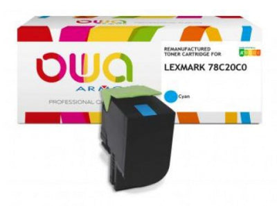 Owa Toner Compatible With Lexmark 78C20C0 Cyan (ca. 1.400 S.) — image 1