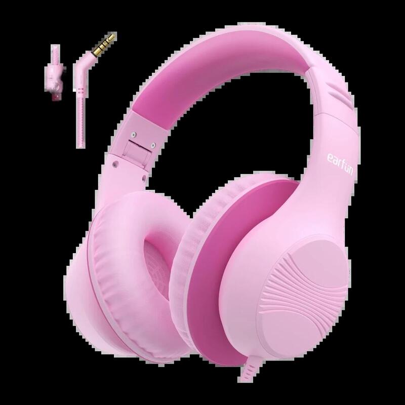 Earfun Headphones K3 Pink Diadema USB Cable -c