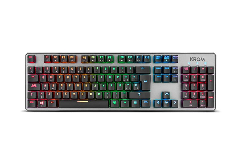 Krom Keyboard Spanish Gaming Kernel USB Retroiluminado Mecanico Black