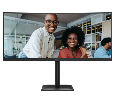 AOC Monitor 34 CU34E4CV 21:09 2x HDMI + DP + USB-C Curved Blk — image 1
