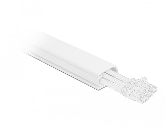 Delock Canaleta Cables With Cover Self-adhesive 83 X 54MM - Length 1M White