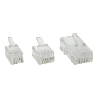 Inline Connector Modular 6P4C / RJ11 Cable Flat 10 Units — image 1