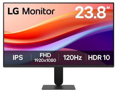 LG Monitor 24U411A-B 23.8 FHD 120HZ HDMI VGA — image 1