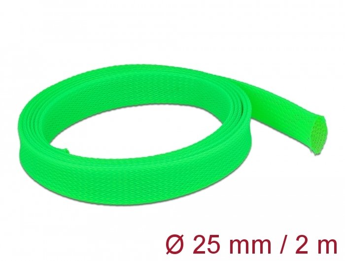 Delock Case Trenzada Expandible 2 Mx 25MM Green