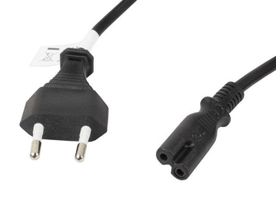 Lanberg Cable Power CA-C7CA-11CC-0018-BK Connectors Cee 7/16 / IEC320 C7 1.8 Metres — image 1
