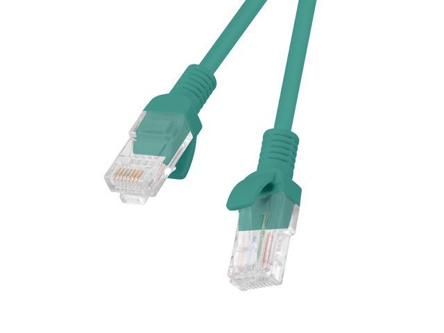 Lanberg Network Cable CAT.6 UTP 1M Green 10-PACK