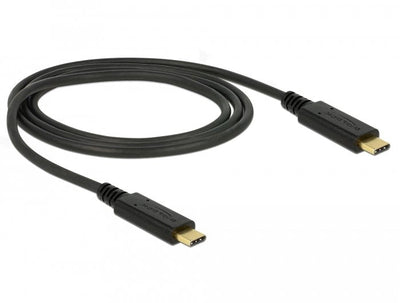 Delock 85531 USB Cable -c 1M 3.2 Gen 2 (3.1 Gen 2) Black — image 1