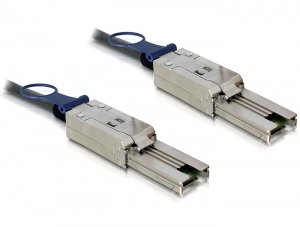 Delock Angeschlossenes External Scsi (sas)-cable (serie) - 4X Shielded Mini Multilane Sas (SFF-8088), 26-POLOS
