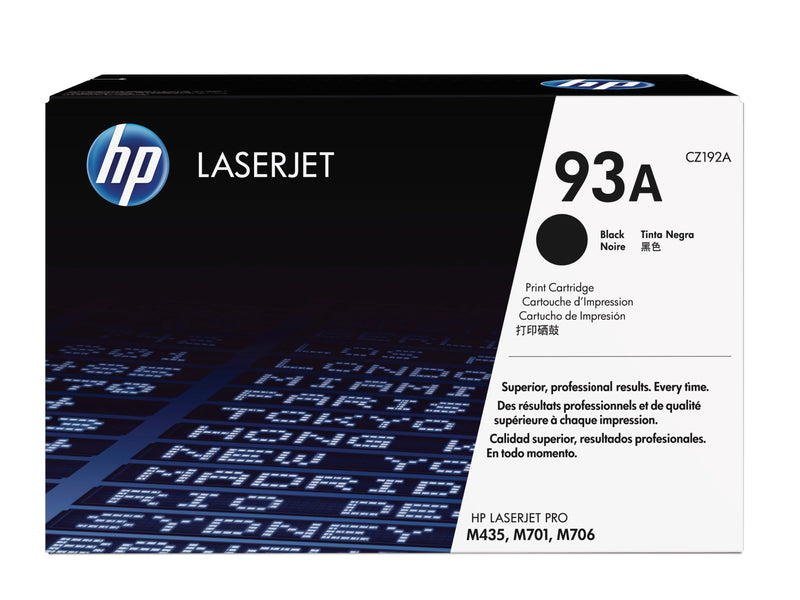 HP Cartridge Genuine Toner 93A Laserjet Black