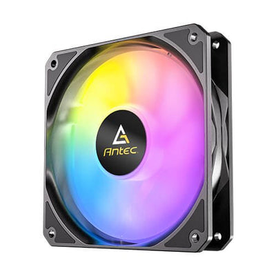 Antec Fan PC Auxiliar P12R A-rgb Black 120MM/ 1500RPM/ ARGB/ 4-PIN Fan & 3-PIN ARGB — image 1