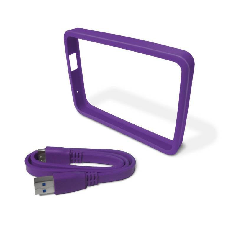 Western Digital Wd Protector Grid Picasso Passport 1TB Purple Wd Grip Pack 1TB Slate, USB 3.0, 3.0 (3.1 Gen 1)