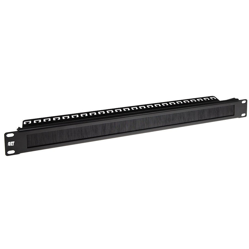 Cable Entry Panel With Brush Strip And Cable Clamp Rail 19 Inch 1U
