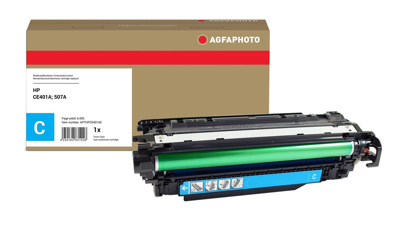 Agfaphoto CE401A Cartridge Toner 1 Pieces Cyan