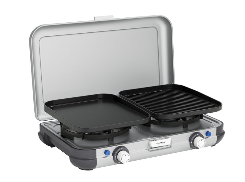 Campingaz Camping Kitchen 2 Grill & Go Cv, Kitchen Gas Grey/Black 2X 2KW, Model 2023)