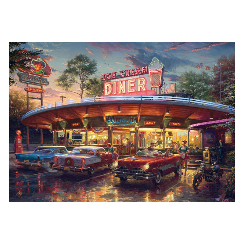 Schmidt Spiele Blend Cota: American Diner, Rompecabezas 1000 Pieces 58637