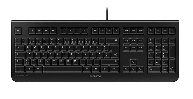 Cherry Kc 1000 Keyboard Home Office USB QWERTY Portuguese Black