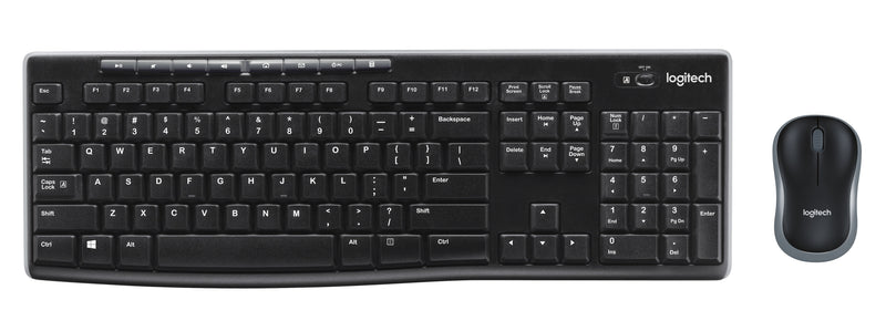 Logitech Teclado Italian Inalámbrico Combo MK270 Ratón Included USB QWERTY Negro