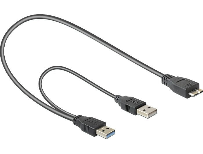 Delock USB Cable 3.0 Typ a Male + USB Typ a Male USB 3.0 Typ Micro-b