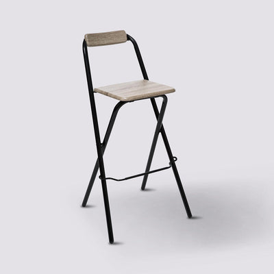 Chair Foldable Kitchen Black 44X44X79,5CM — image 1