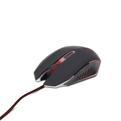 Gembird Mouse Gaming 2400DPI 6 Buttons USB 1.30M LED Red MUSG-001-R — image 1