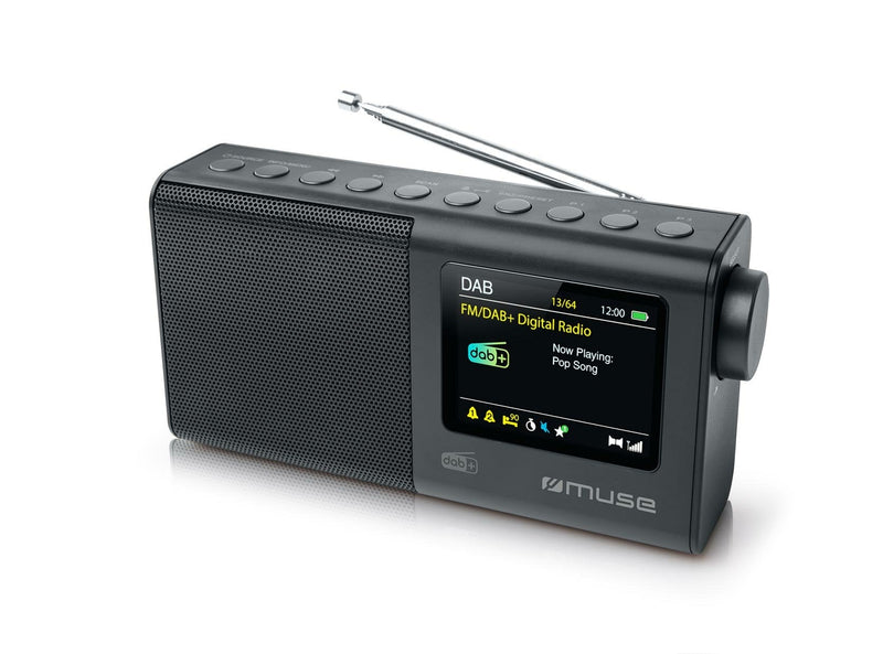 Muse Radio Portátil M-117 dB Negro Fm, Dab/Dab+