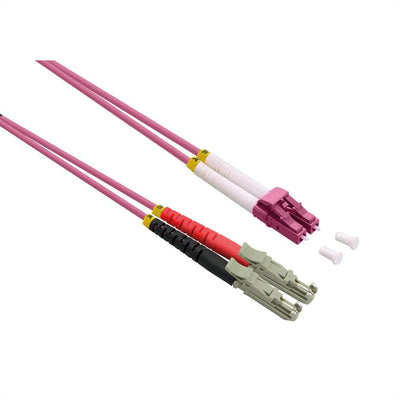 Roline Lwl-cable Duplex 50 125M OM4, Lsh Lc, Lsoh, Violett, 0,5M — image 1