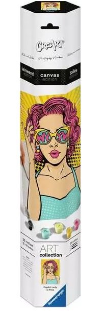 Ravensburger Creart Art Collection Edition Lienzo - Dama Pink (popart), Pintura 25857 — image 1