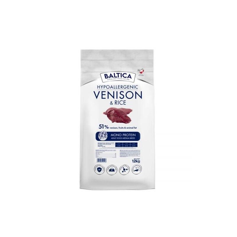 Baltica Nutraceutic Hypoallergenic Venison & Rice M 12KG