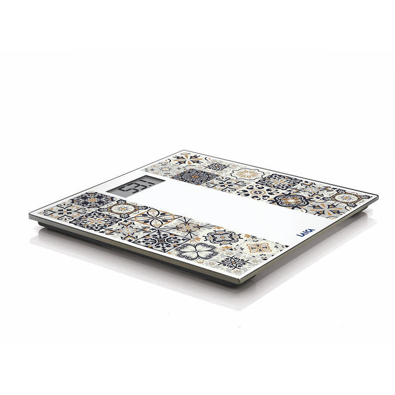 Scale Bathroom Electrónica With Battery Rechargeable Charging Máxima 180KG Model Estampado Brown