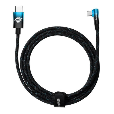 Baseus Mvp 2 Elbow-shaped Data Cable Type-c To Type-c 100W 2MT Blue CAVP000721 — image 1