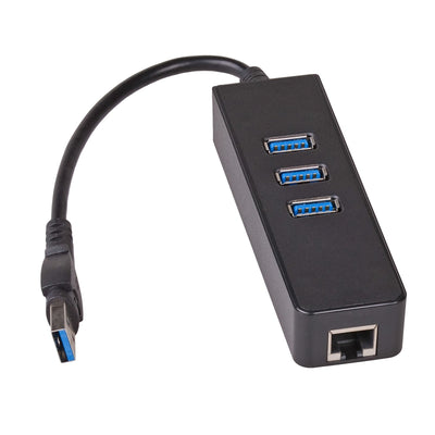 Akyga Hub USB 3.0 And Network Card AK-AD-32 3 X USB / RJ45 10/100/1000 15CM — image 1
