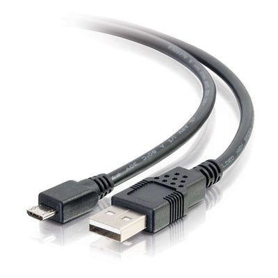 C2G 6.6FT USB To Micro B USB Cable a To Micro USB Cable 2.0M/M USB Cable USB (m) a Micro-usb Type B (m) 2M Bla — image 1