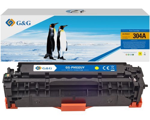 G&g Toner Compatible With HP 304A/ HP CC532A/