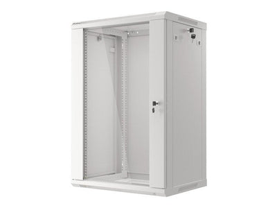 Lanberg Cabinet Rack 19 Assembly Wall 18U / 600X450 Autoarmas (paquete Flat Grey — image 1
