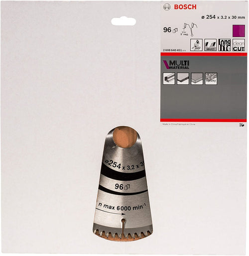 Bosch Hoja Saw Circular, Multimaterial, 254MM 2608640451 — image 1