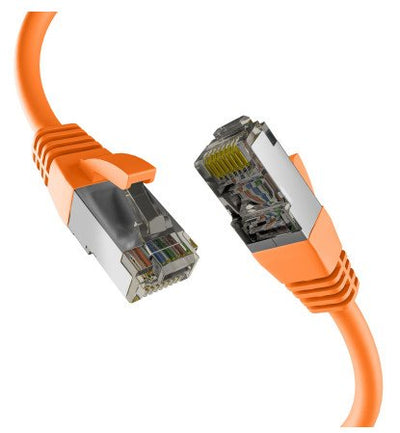 Efb CAT.8.1 Orange 0,25M RJ45 Network Cable S FTP Pimf — image 1