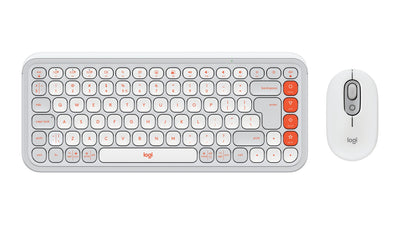 Logitech Keyboard English + Mouse Pop Icon Combo White — image 1
