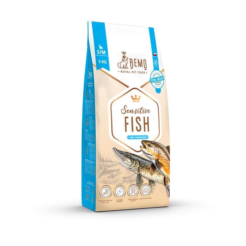 Bemo Comida Mascotas Sucha Sensitive Fish - Ryba Small/Medium 3KG