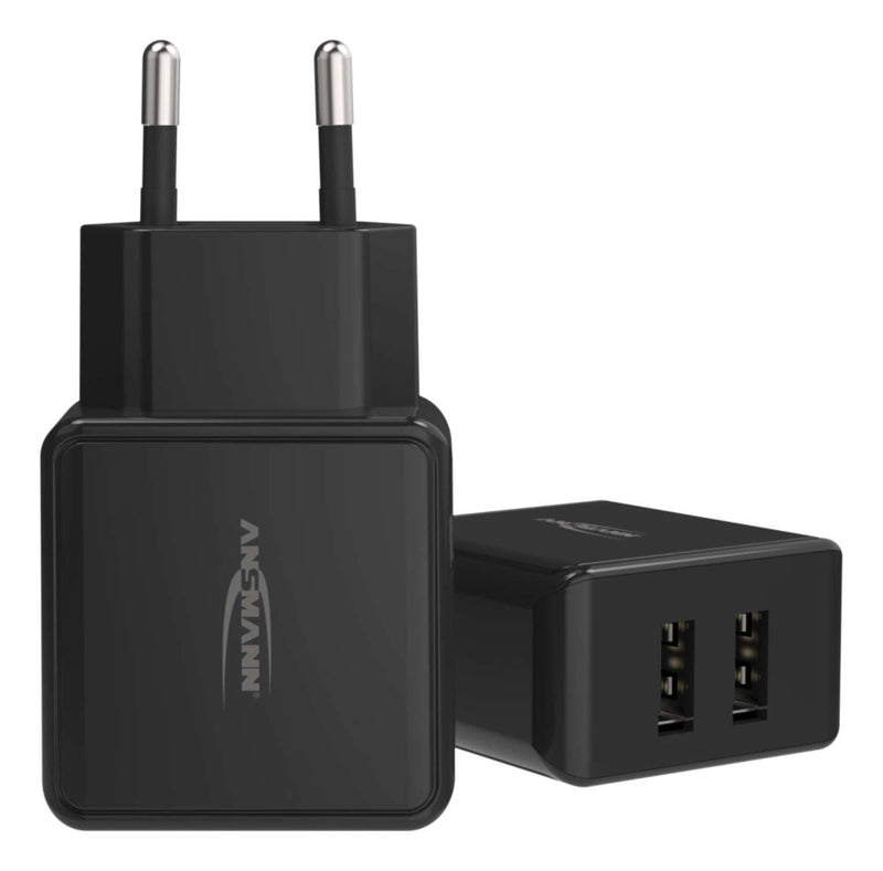 Ansmann Wall Charger HC212 2x USB 2400MA Black